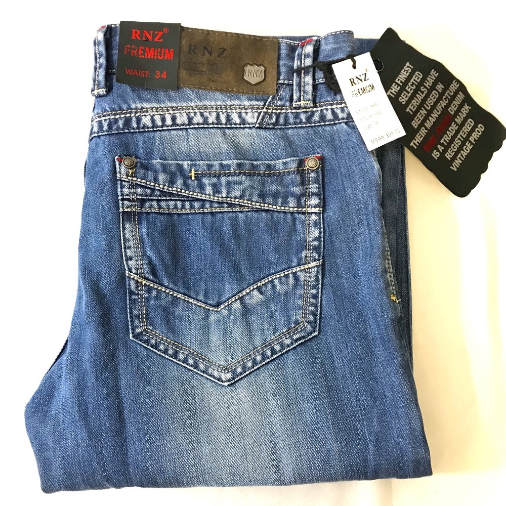 RNZ Premium Denim 100% Cotton Sz 36* x 30